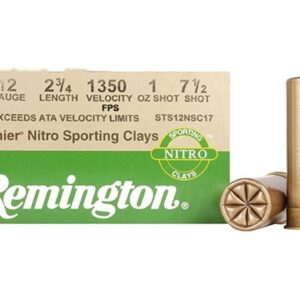 Remington Premier Nitro Gold Sporting Clays Ammunition 12 Gauge 2-3/4" 1 oz #7-1/2 Shot High Velocity